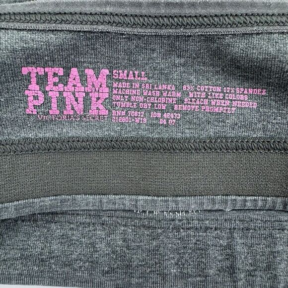 Victoria’s Secret PINK Team Gray Sports Bra Bralette Small Adjustable Straps - Picture 6 of 8